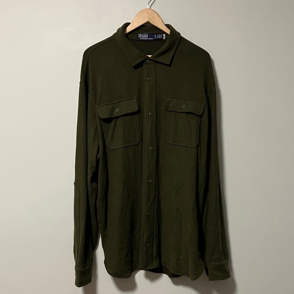 Polo Ralph Lauren Army Olive Green Button-Up Shirt
